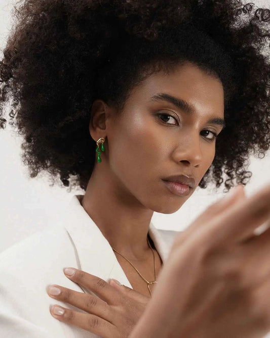 ORECCHINI GOCCIA COLORATA MILANO - KOH Gioielli